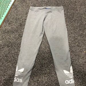 Gray adidas leggings